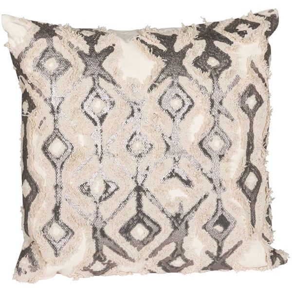Frayed Foil Pillow